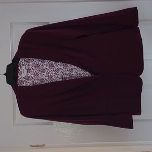 Kenzie burgundy one button blazer